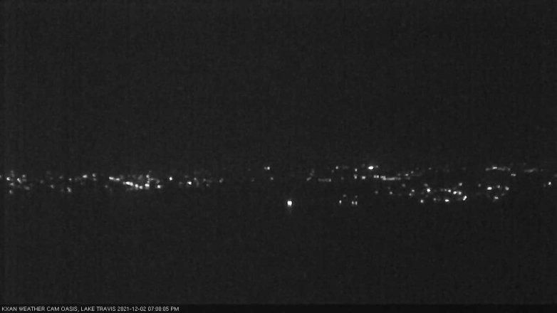 Lake Travis webcam, December 2, 2021 7:00 PM CT