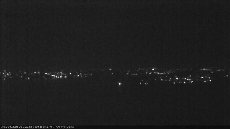 Lake Travis webcam, December 2, 2021 7:25 PM CT