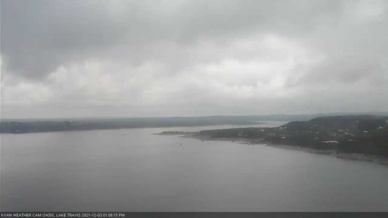Lake Travis webcam, December 3, 2021 1:00 PM CT