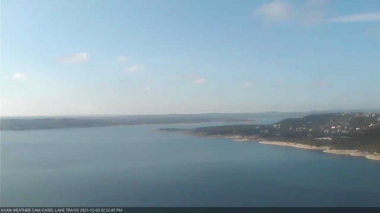 Lake Travis webcam, December 3, 2021 2:25 PM CT