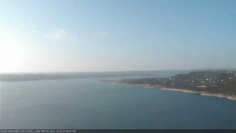 Lake Travis webcam, December 3, 2021 3:00 PM CT
