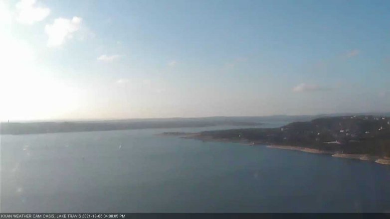 Lake Travis webcam, December 3, 2021 4:00 PM CT