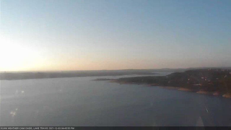 Lake Travis webcam, December 3, 2021 4:45 PM CT