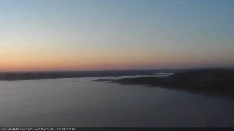 Lake Travis webcam, December 3, 2021 5:25 PM CT