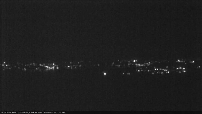 Lake Travis webcam, December 3, 2021 7:25 PM CT