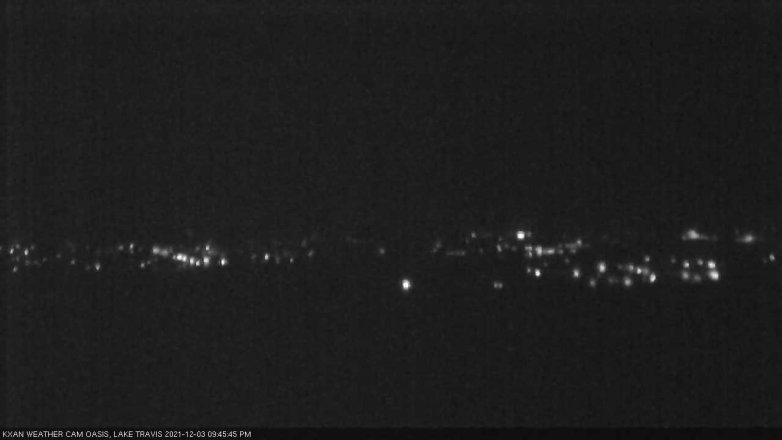 Lake Travis webcam, December 3, 2021 9:45 PM CT