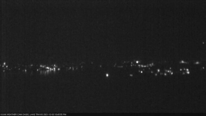 Lake Travis webcam, December 3, 2021 10:45 PM CT