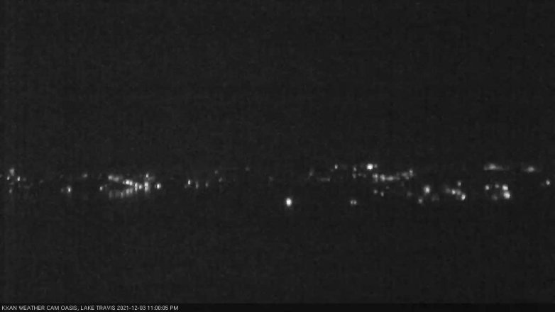 Lake Travis webcam, December 3, 2021 11:00 PM CT