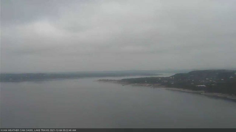 Lake Travis webcam, December 4, 2021 9:25 AM CT