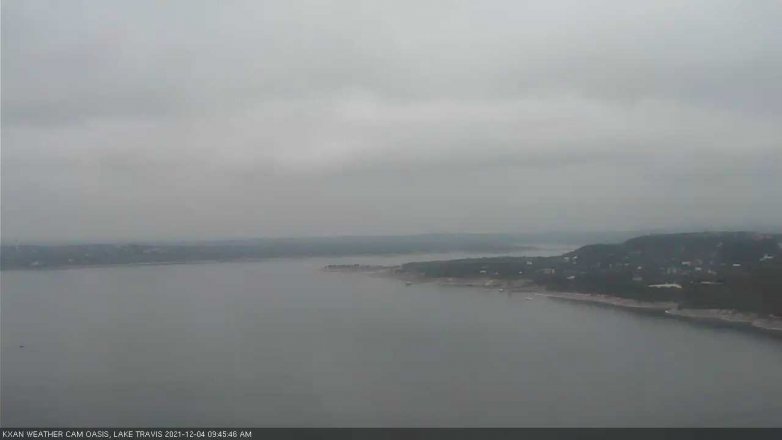 Lake Travis webcam, December 4, 2021 9:45 AM CT