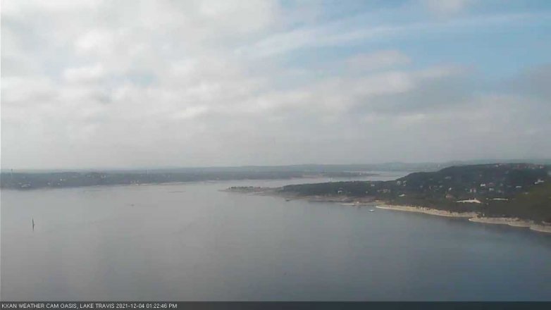 Lake Travis webcam, December 4, 2021 1:25 PM CT