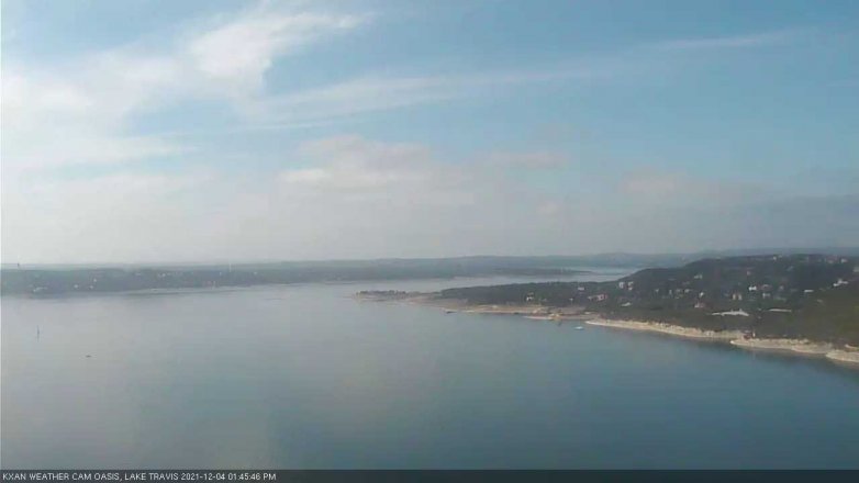 Lake Travis webcam, December 4, 2021 1:45 PM CT