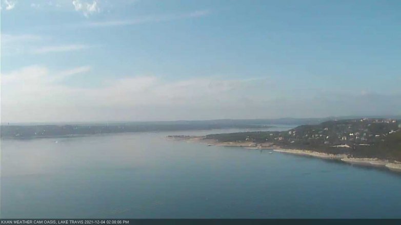 Lake Travis webcam, December 4, 2021 2:00 PM CT