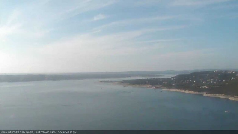 Lake Travis webcam, December 4, 2021 2:45 PM CT