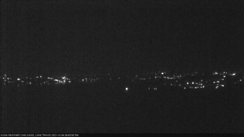 Lake Travis webcam, December 4, 2021 6:45 PM CT