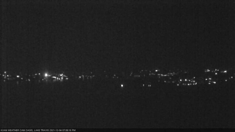 Lake Travis webcam, December 4, 2021 7:00 PM CT
