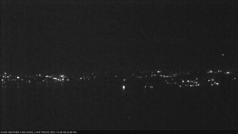 Lake Travis webcam, December 4, 2021 8:25 PM CT