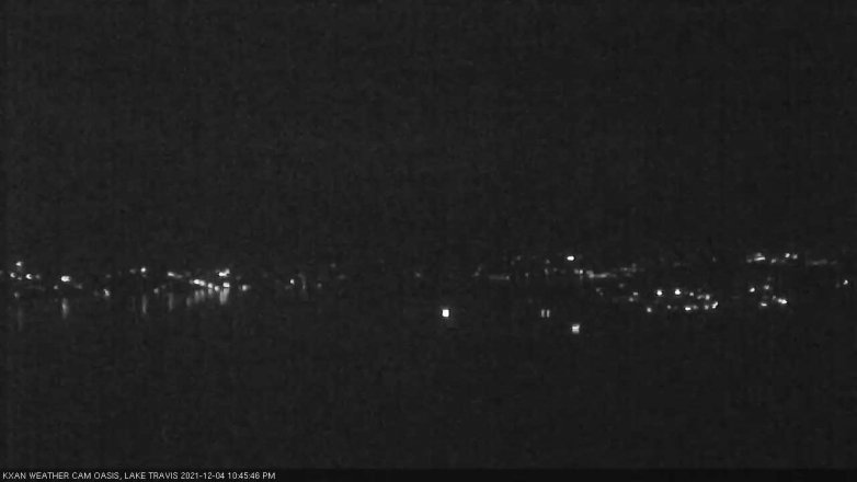 Lake Travis webcam, December 4, 2021 10:45 PM CT