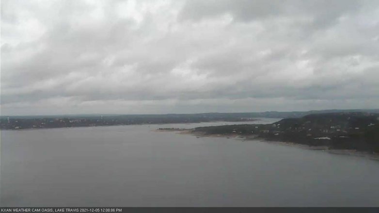 Lake Travis webcam, December 5, 2021 12:00 PM CT