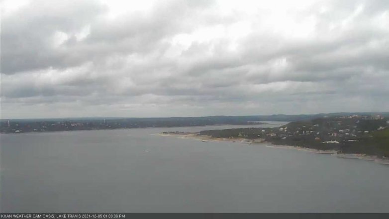 Lake Travis webcam, December 5, 2021 1:00 PM CT