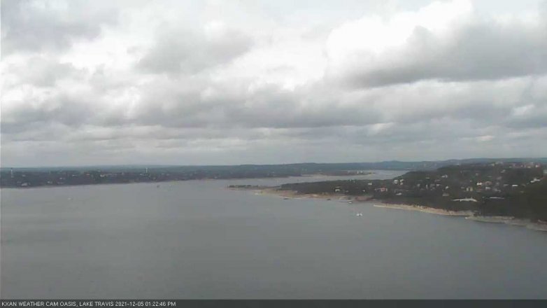 Lake Travis webcam, December 5, 2021 1:25 PM CT