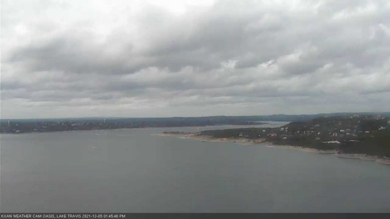 Lake Travis webcam, December 5, 2021 1:45 PM CT
