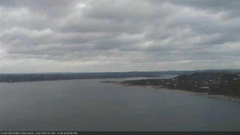 Lake Travis webcam, December 5, 2021 3:00 PM CT