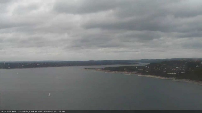 Lake Travis webcam, December 5, 2021 3:25 PM CT