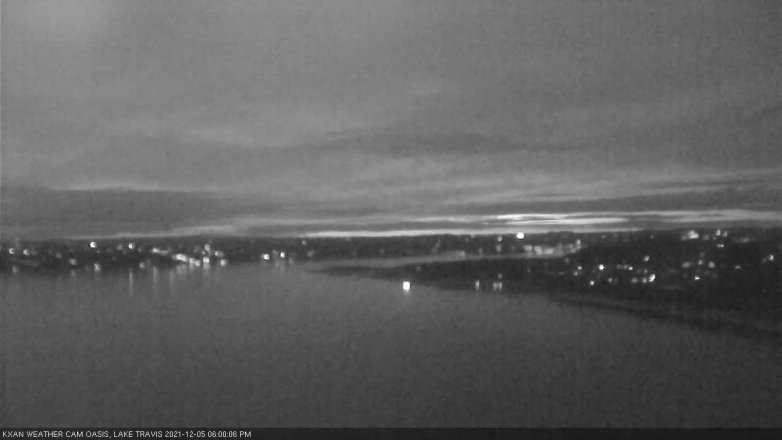 Lake Travis webcam, December 5, 2021 6:00 PM CT