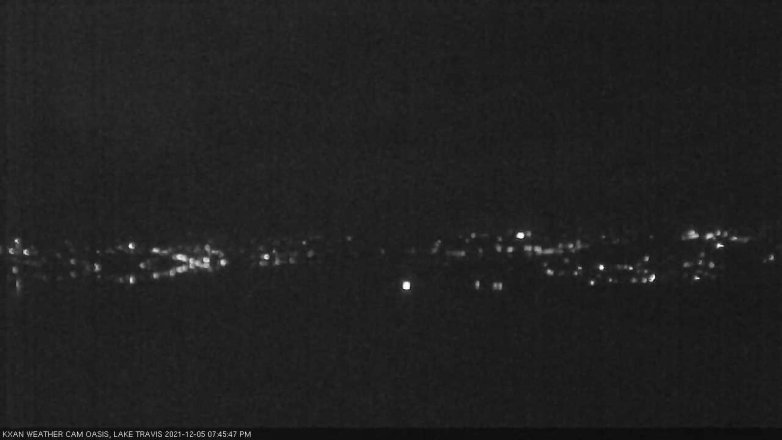 Lake Travis webcam, December 5, 2021 7:45 PM CT