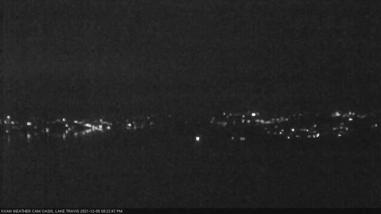 Lake Travis webcam, December 5, 2021 8:25 PM CT