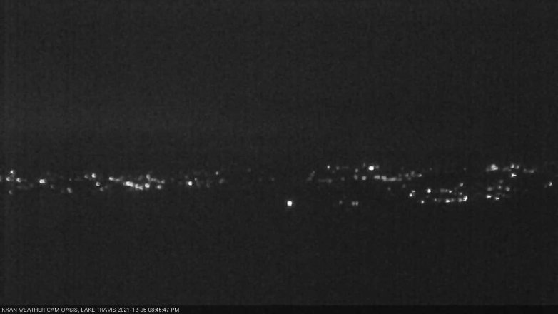 Lake Travis webcam, December 5, 2021 8:45 PM CT