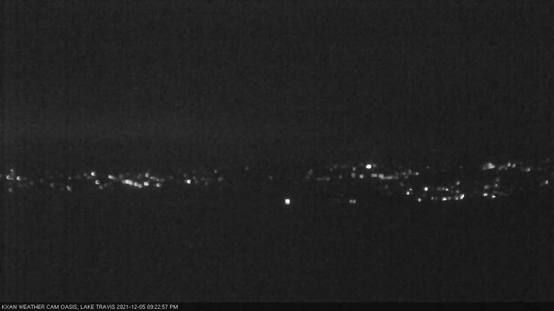 Lake Travis webcam, December 5, 2021 9:25 PM CT