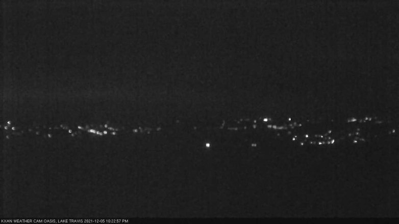 Lake Travis webcam, December 5, 2021 10:25 PM CT