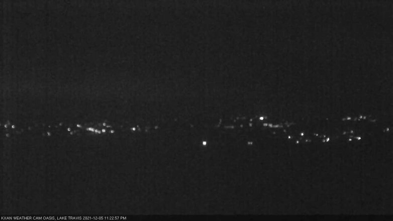 Lake Travis webcam, December 5, 2021 11:25 PM CT