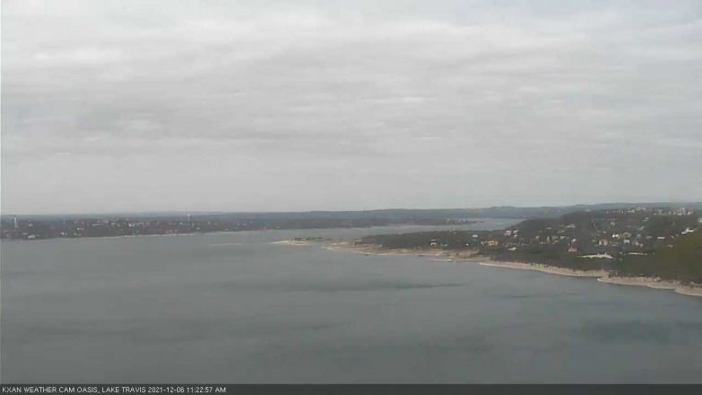 Lake Travis webcam, December 6, 2021 11:25 AM CT