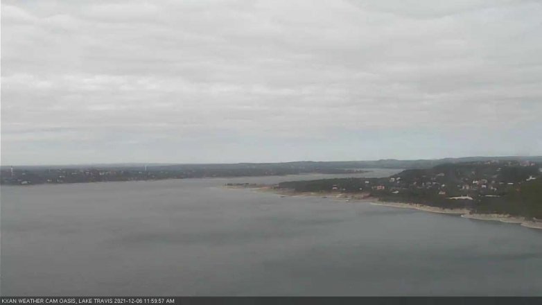 Lake Travis webcam, December 6, 2021 12:00 PM CT