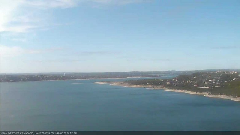Lake Travis webcam, December 6, 2021 1:25 PM CT
