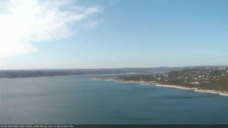 Lake Travis webcam, December 6, 2021 1:45 PM CT