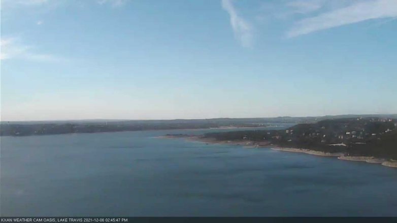 Lake Travis webcam, December 6, 2021 2:45 PM CT