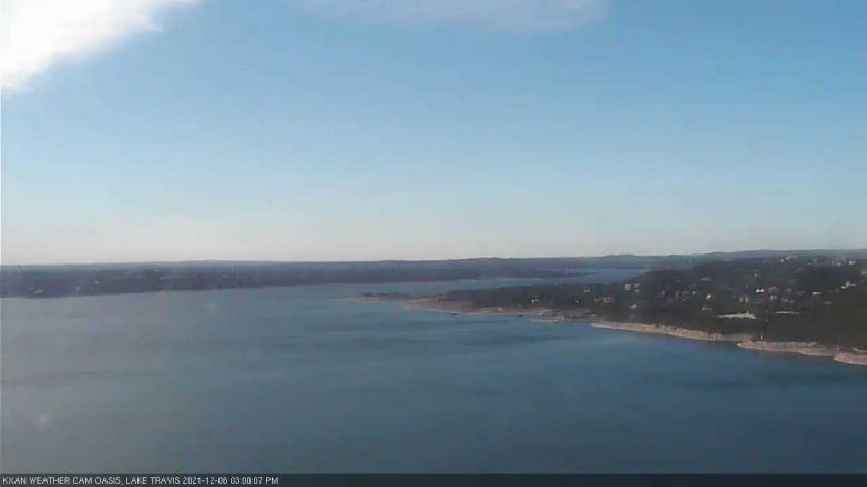 Lake Travis webcam, December 6, 2021 3:00 PM CT