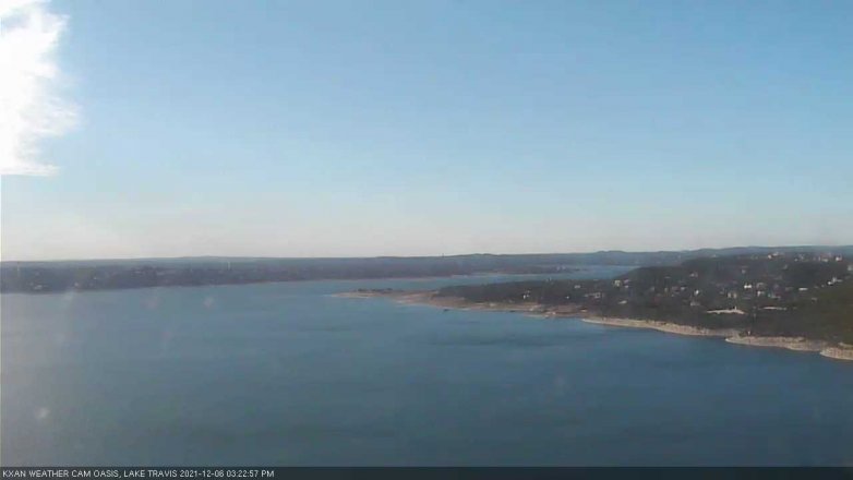 Lake Travis webcam, December 6, 2021 3:25 PM CT