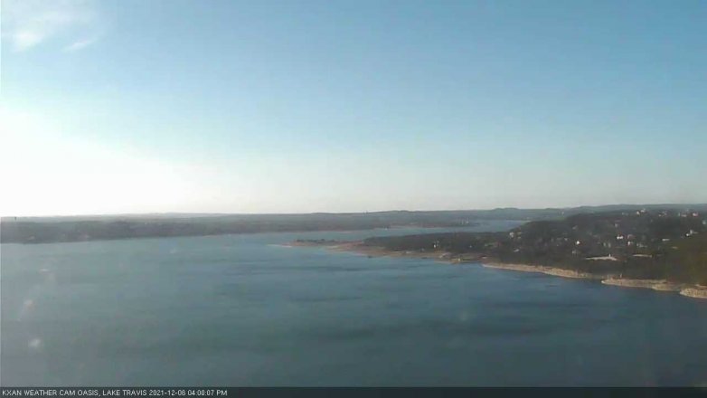 Lake Travis webcam, December 6, 2021 4:00 PM CT