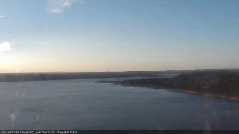 Lake Travis webcam, December 6, 2021 4:45 PM CT