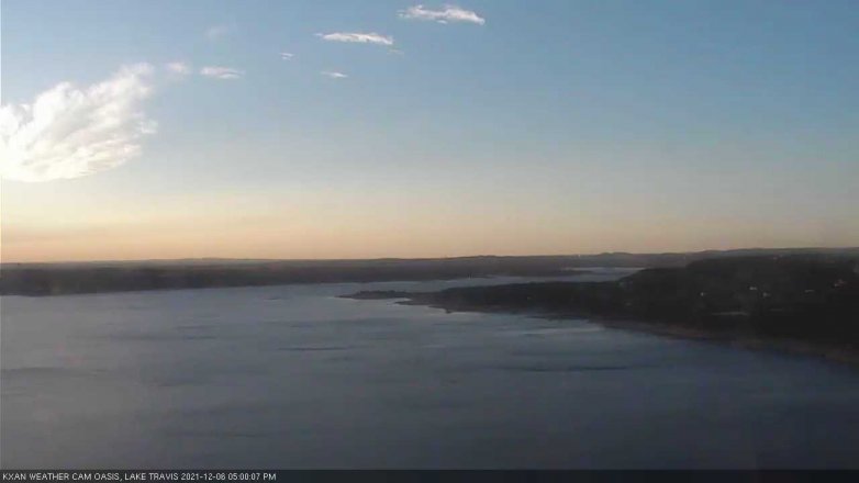Lake Travis webcam, December 6, 2021 5:00 PM CT