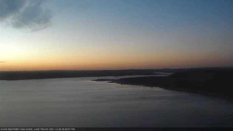 Lake Travis webcam, December 6, 2021 5:45 PM CT