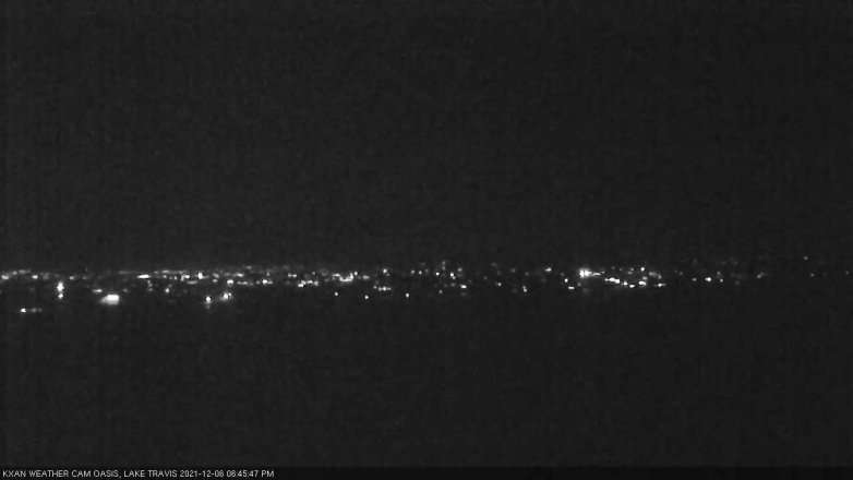 Lake Travis webcam, December 6, 2021 6:45 PM CT