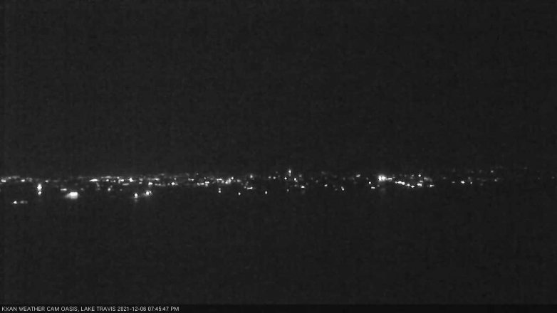 Lake Travis webcam, December 6, 2021 7:45 PM CT