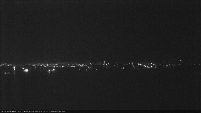 Lake Travis webcam, December 6, 2021 9:25 PM CT