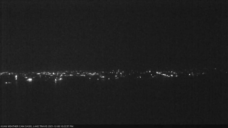 Lake Travis webcam, December 6, 2021 10:25 PM CT
